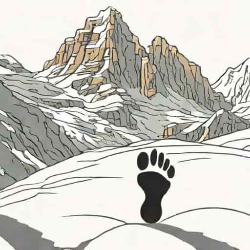 Yeti Footprint On Kailash Parvat