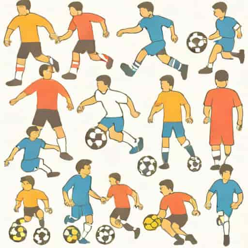Young Skillful Football Players