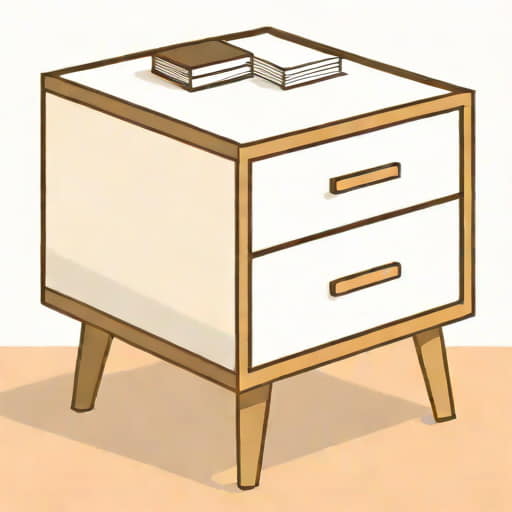Zia 3 Drawer Bedside Table