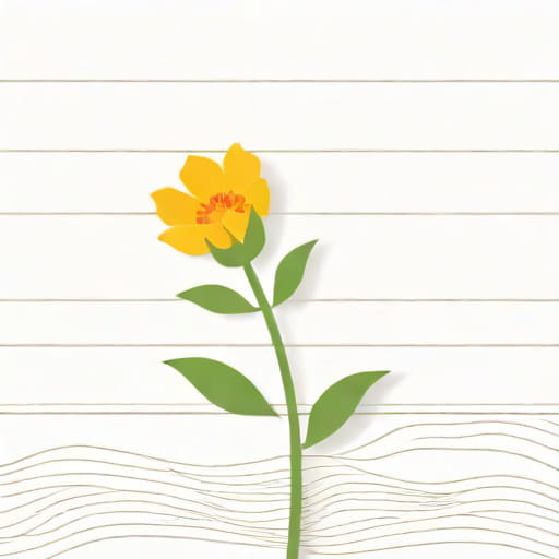 A Flower Blooms On The Wall