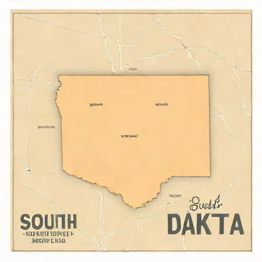 A Map Of South Dakota