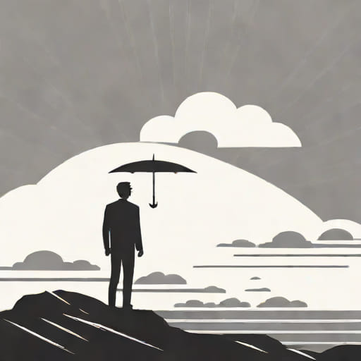Against The Storm Shadowy Figure