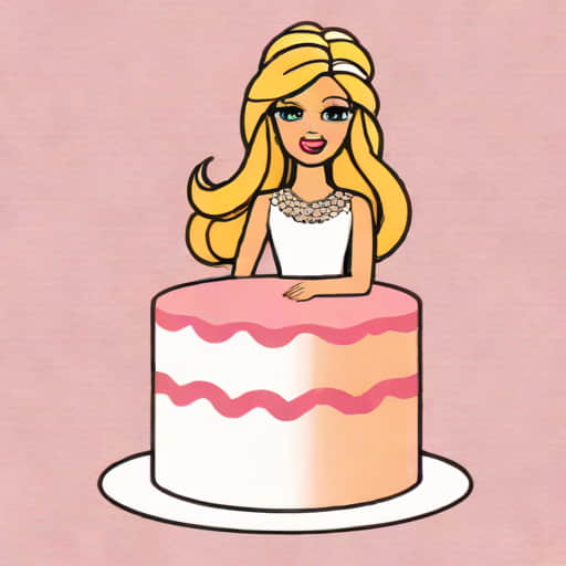 Barbie Cake Topper Printable