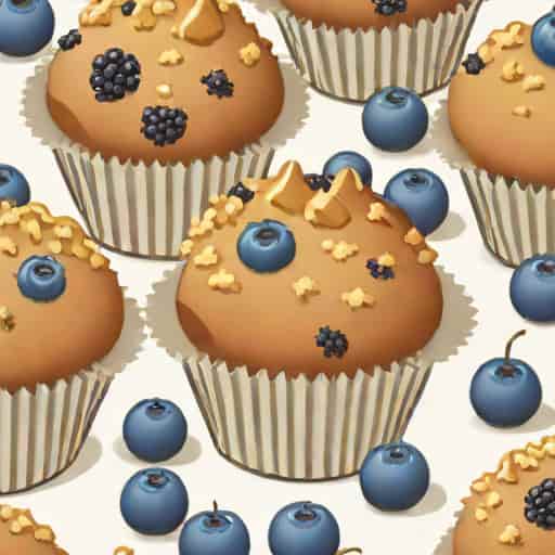 Blueberry Muffins With Crumb Topping