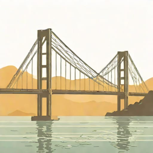 Bridge Between Honshu And Shikoku