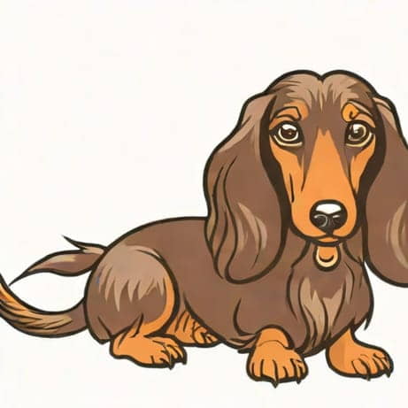 Chocolate Dapple Dachshund Long Hair