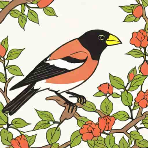 Dead Rose Breasted Grosbeak Symbolism