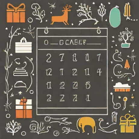 December Chalkboard Calendar Ideas