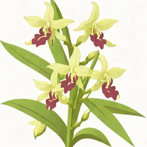Dendrobium Leucocyanum X Protractum