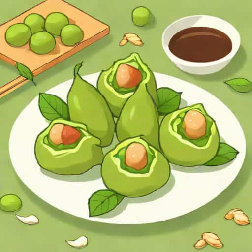 Edamame Truffle Dumplings