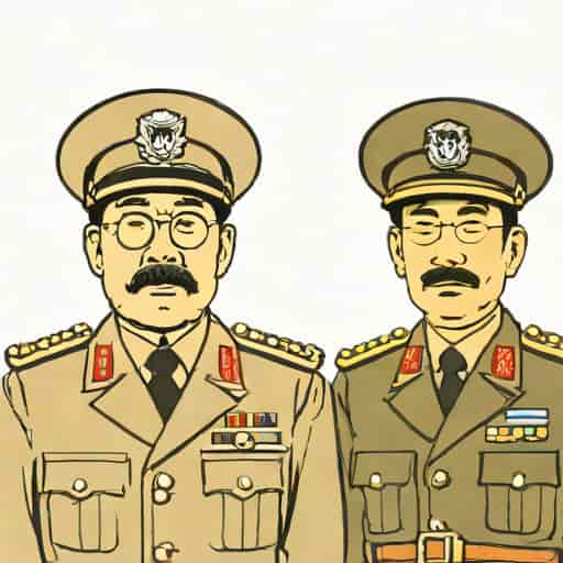 General Hideki Tojo And Emperor Hirohito