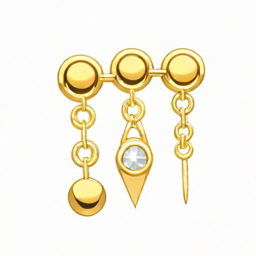 Gold Belly Button Rings