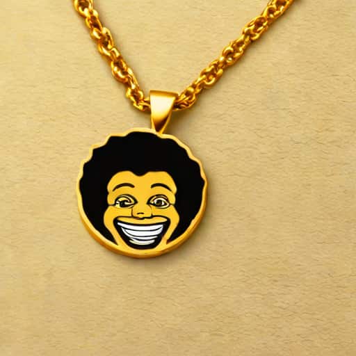 Gold Golliwog Pendant