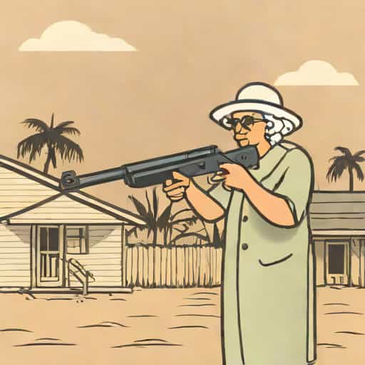Hurricane Katrina Gun Confiscation Old Lady