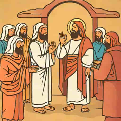 Jesus Rebuking The Pharisees
