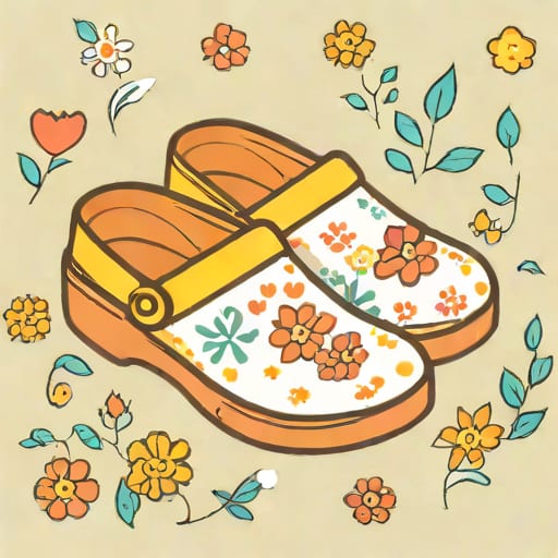 Kids Classic Ditsy Floral Clog