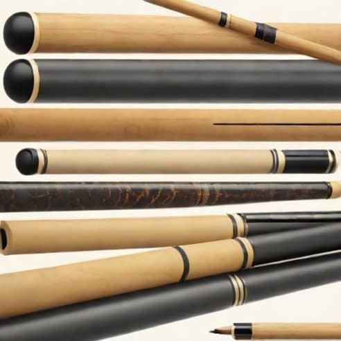 Low Deflection Pool Cues