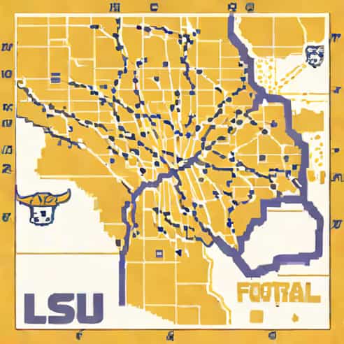 Lsu Football Contraflow Map