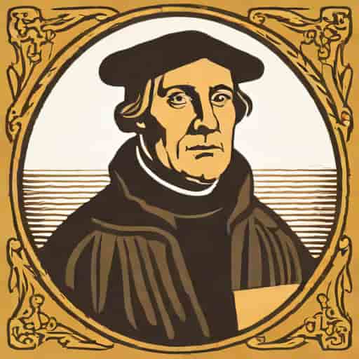 Martin Luther Woodcut