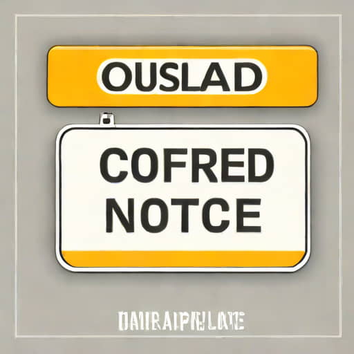 Number Plate Confiscation Notice Qld