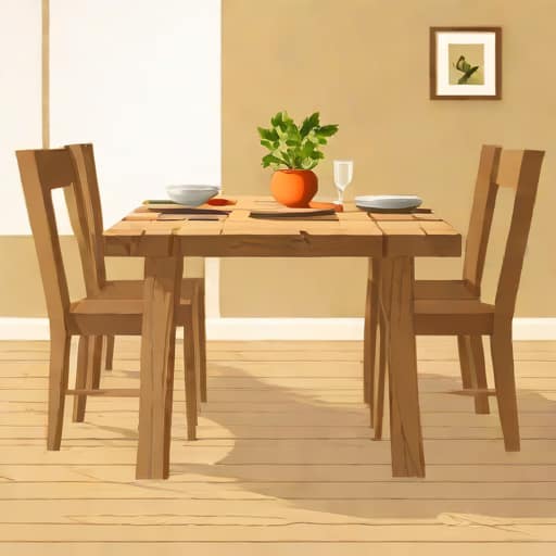 Oak Rustic Dining Table