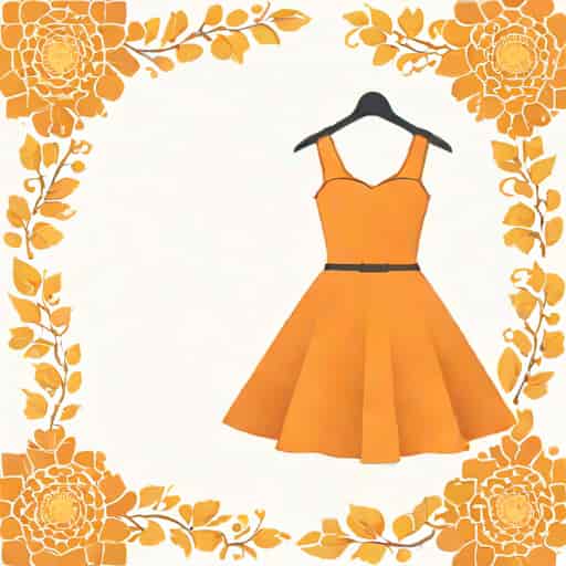 Orange Homecoming Dress