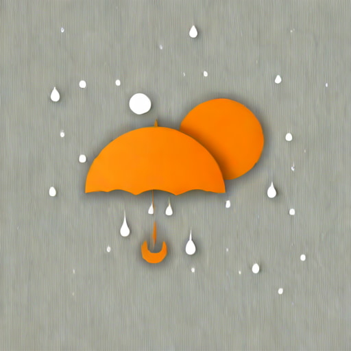 Orange Rainfall Warning Today