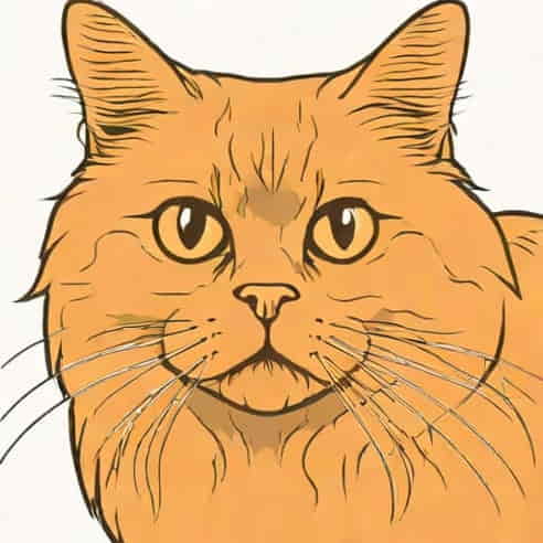 Orange Tabby Persian Cat