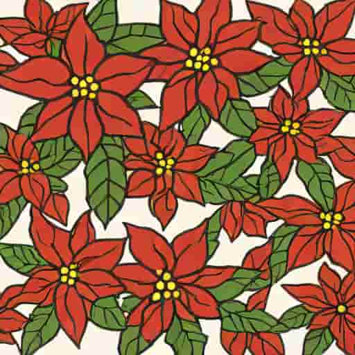 Outdoor Faux Poinsettia