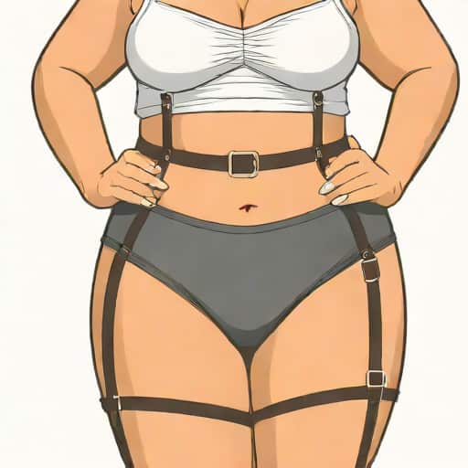 Plus Size Suspender Belt