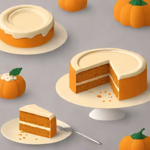 Pumpkin Cake With Cream Cheese Frosting