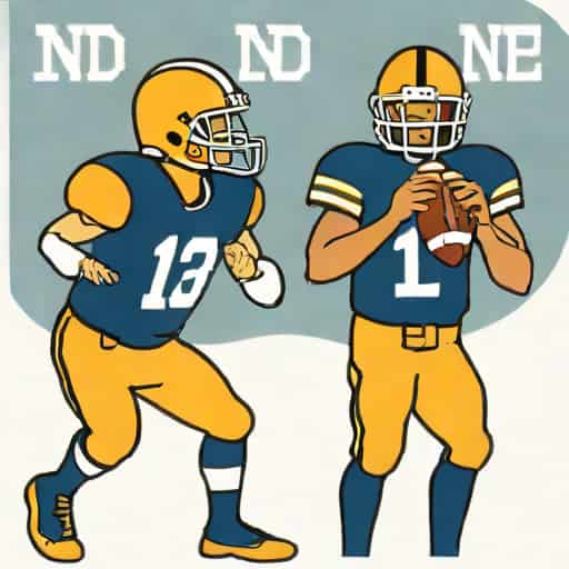 Quarterback And Halfback Of Notre Dame