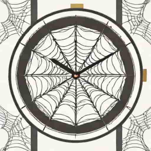 Quartz Spider Web Watch