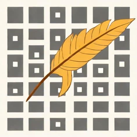 Quill Plume Crossword Clue