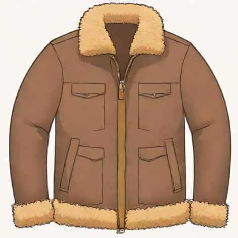 Real Sheepskin Jacket Mens