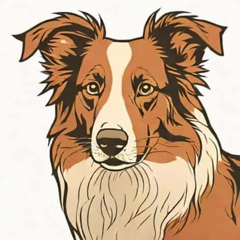 Red Merle Border Collie