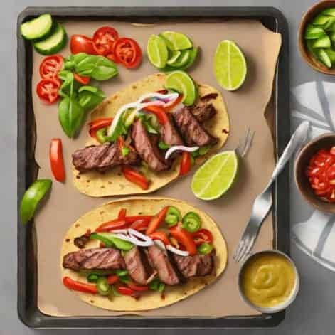 Sheet Pan Steak Fajitas