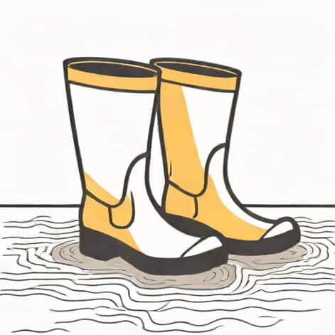 Slip On Overshoe Rubber Boots