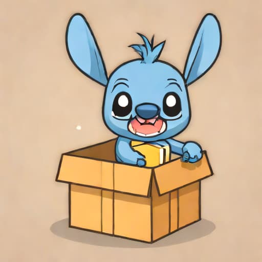 Stitch Unwrapping Gift Funko
