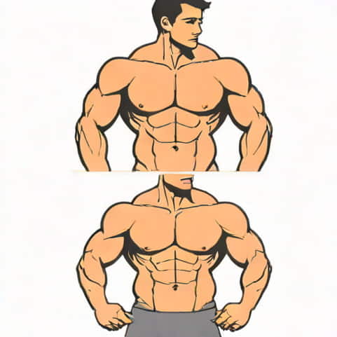 Unflexed Vs Flexed Abs