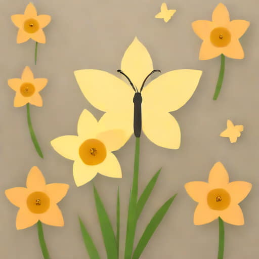Vanilla Peach Butterfly Daffodil