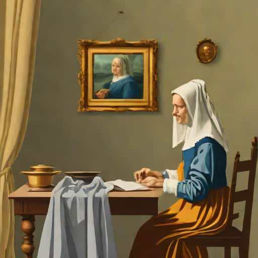 Vermeer Jeune Femme Au Virginal