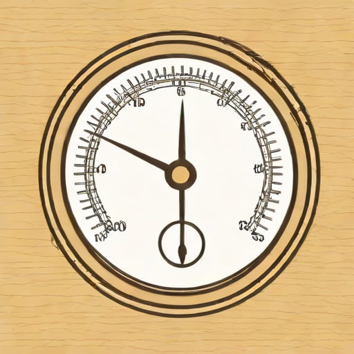 Vintage Barometer Thermometer