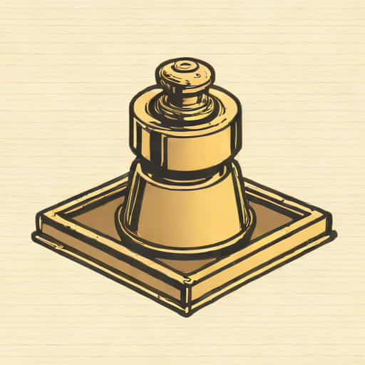 Vintage Brass Inkwell Holder