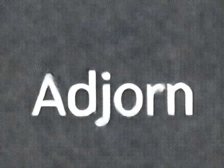 Words Made From Adjourn