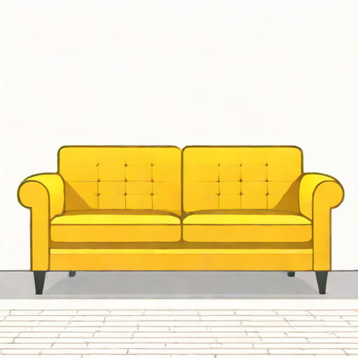 Yellow Velvet Couch