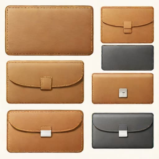 Zippered Leather Checkbook Covers