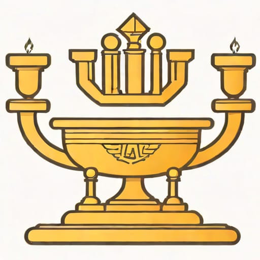 Ark Of The Covenant And Menorahs