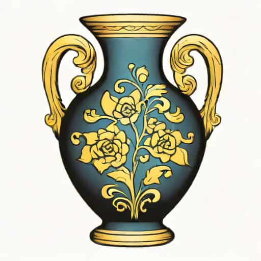 Barbotine Majolica Vase