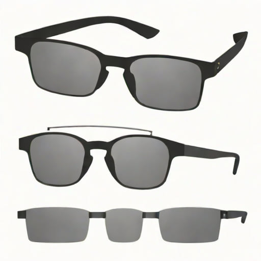 Black Rimless Sunglasses